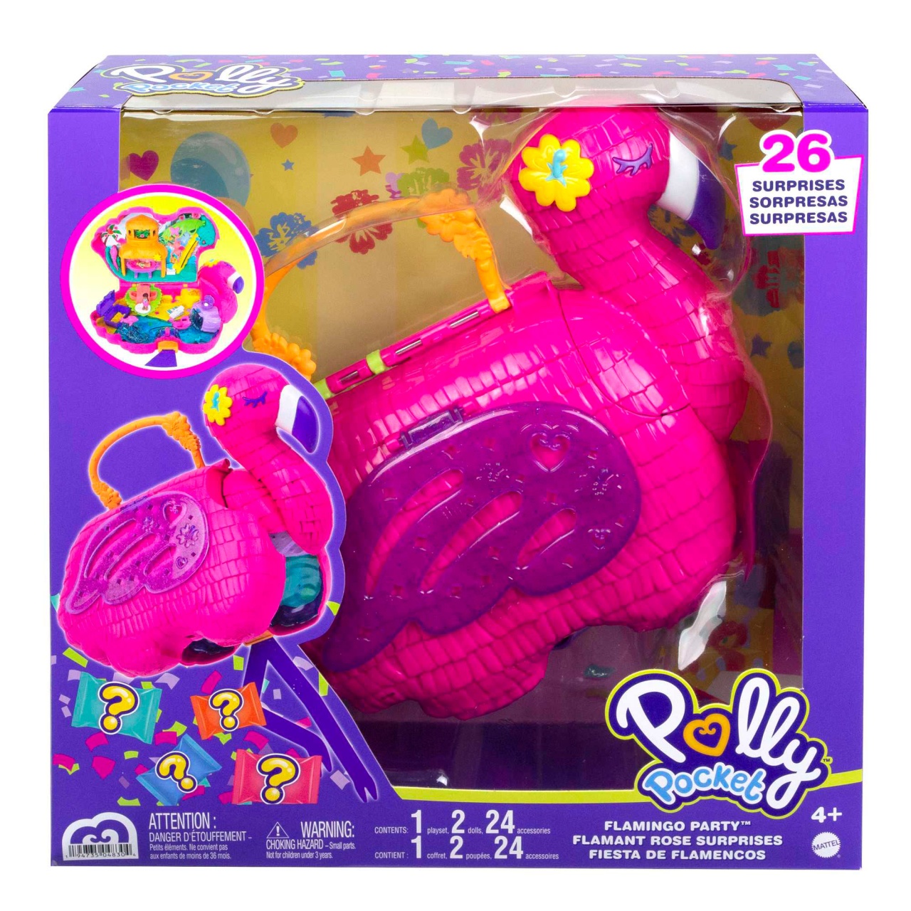 Polly Pocket Flamingo Party Spielset