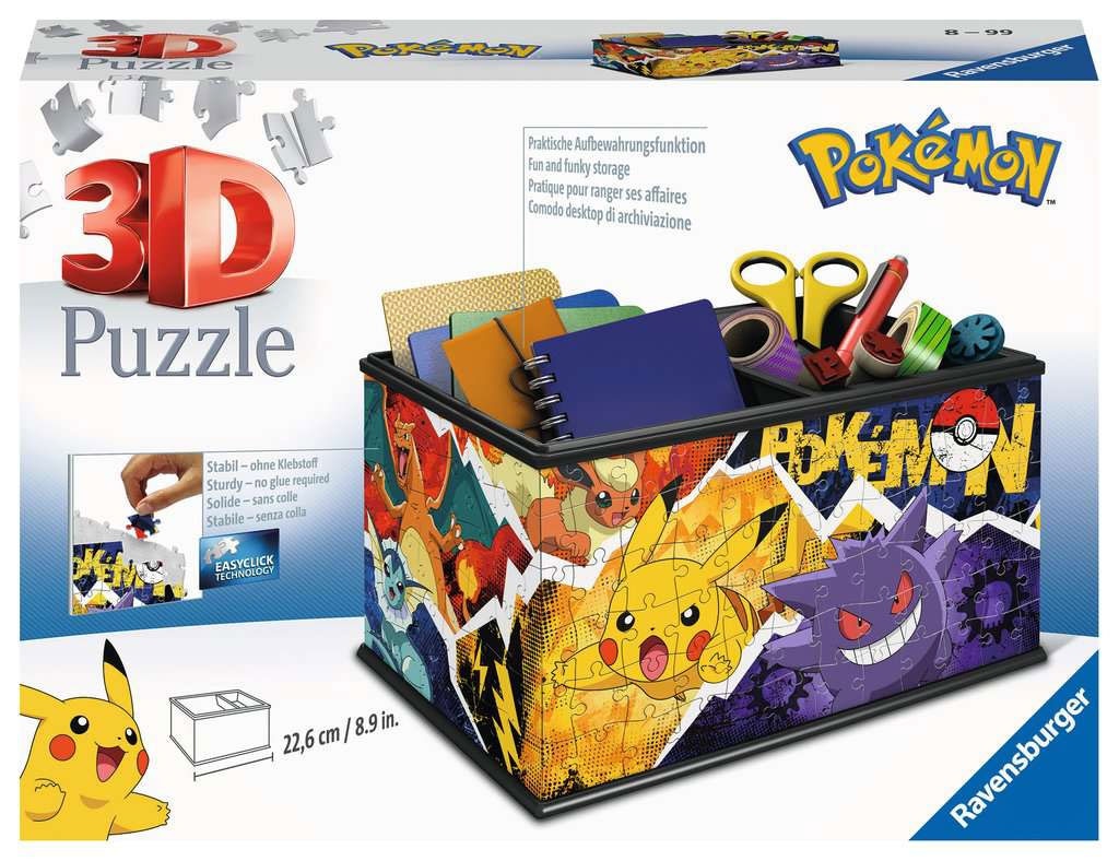 Ravensburger 11546 3D Puzzle - Aufbewahrungsbox Pokémon