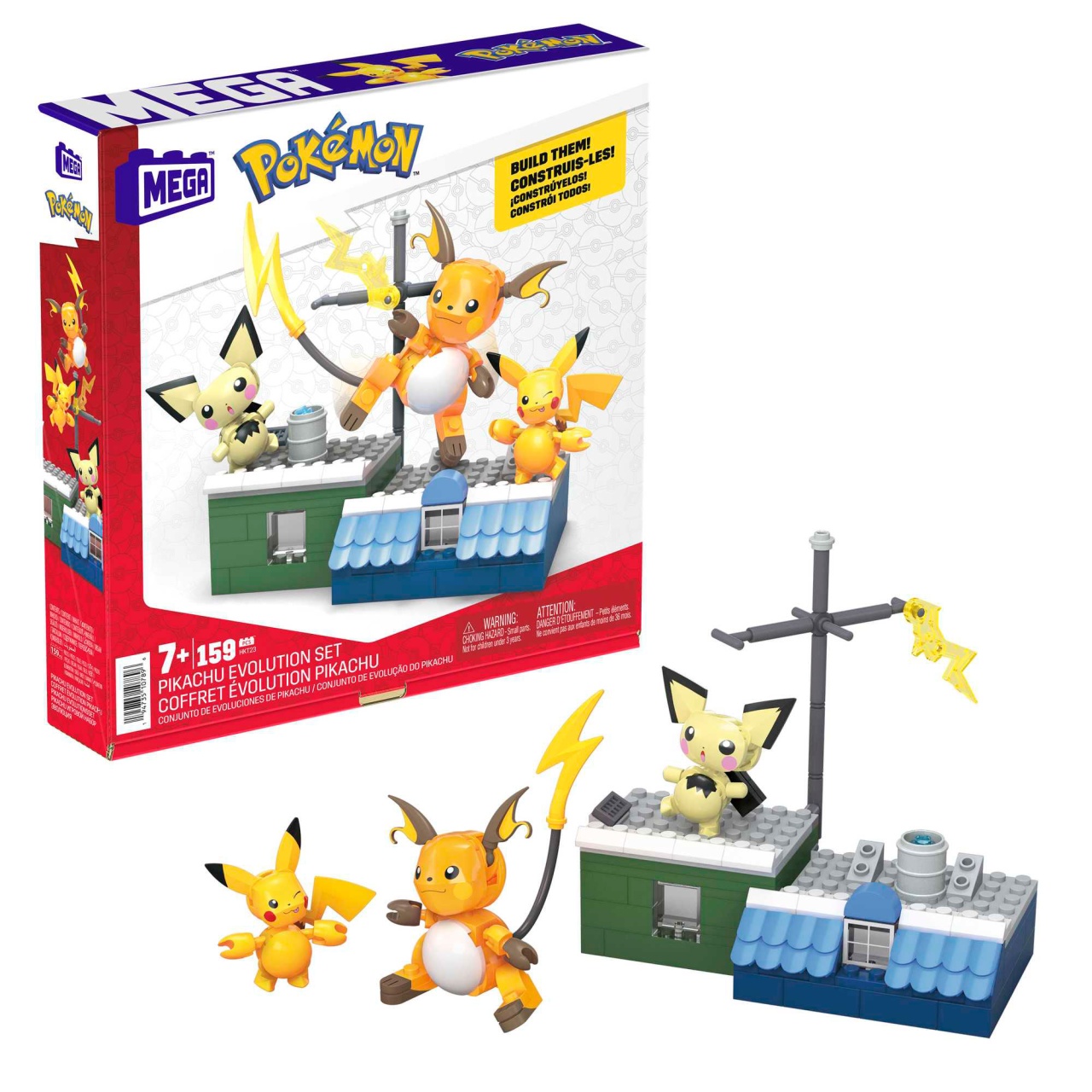 MEGA Pokemon Pikachu Evolution Set von Mattel