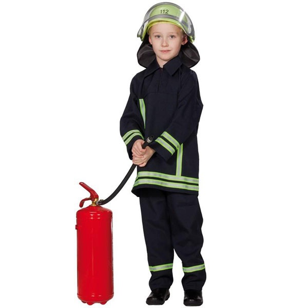 Kostüm Kinderkostüm Feuerwehrmann Gr. 116