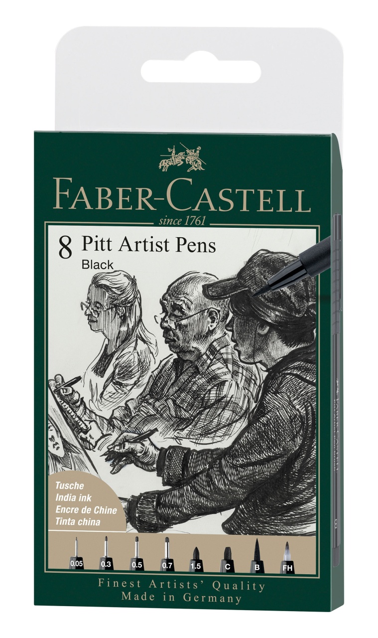 Faber Castell Tuschestift Pitt Artist Pen Farbe 199 8er Etui