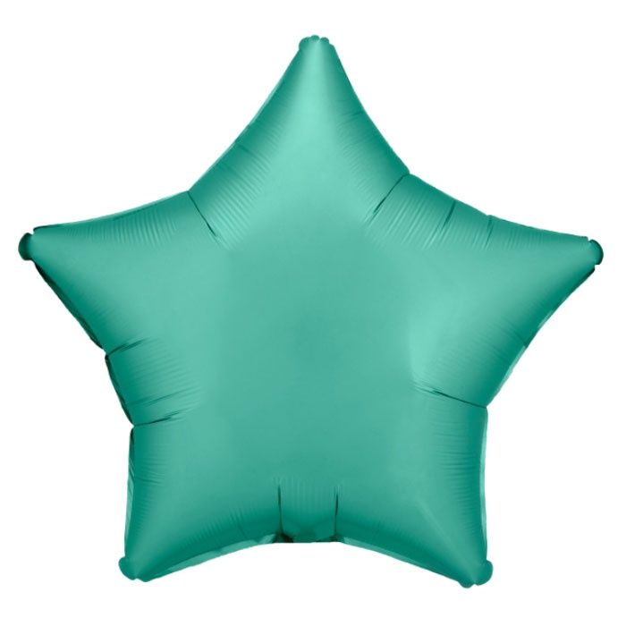 Amscan Folienballon Silk Lustre Stern Jadegrün 48 cm