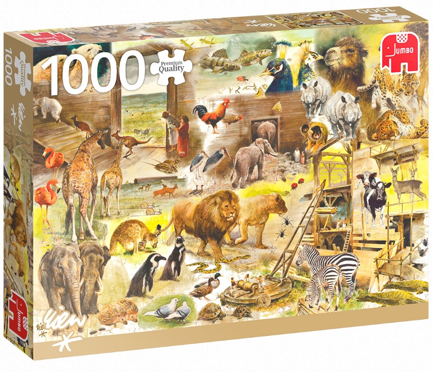 Jumbo Puzzle Premium Der Bau der Arche Noah 1000 Teile