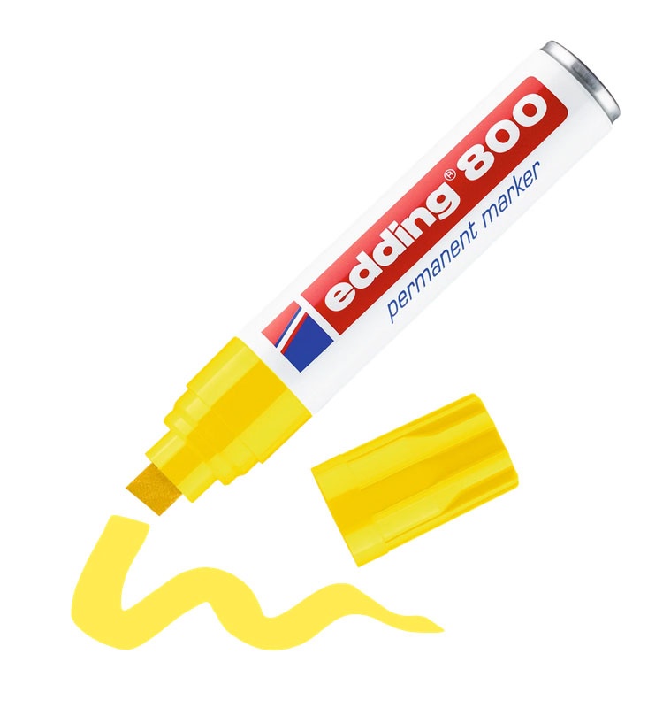 Edding 800 Permanentmarker gelb 4-12 mm