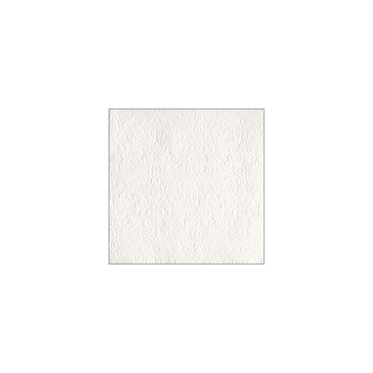 Servietten 33x33 cm Elegance white