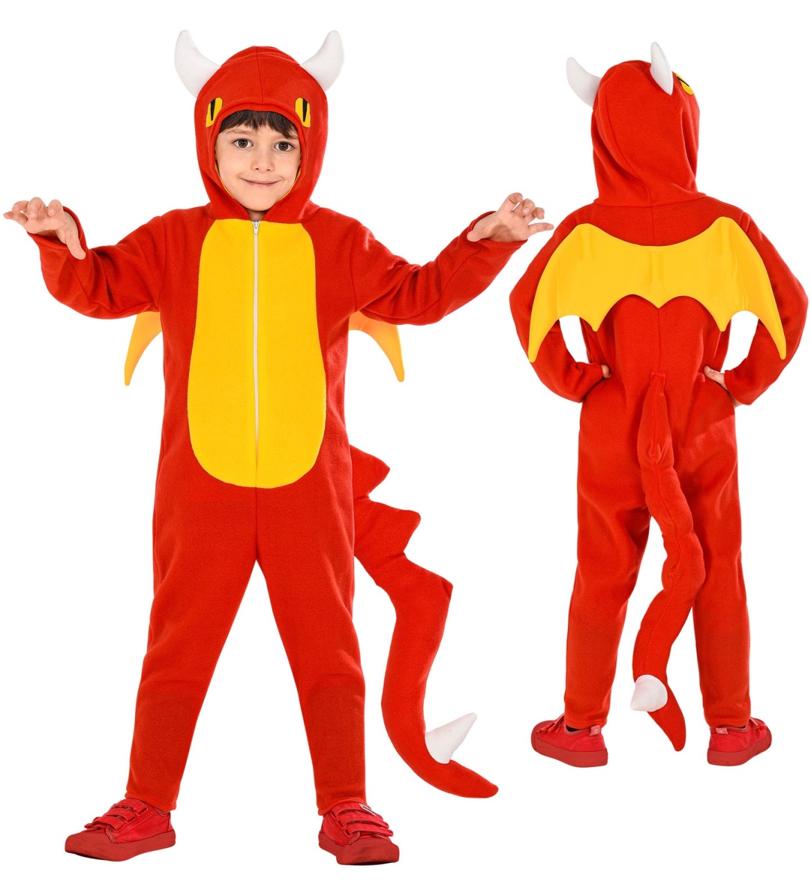 Kostüm Drache rot Gr. 104 Kinderkostüm