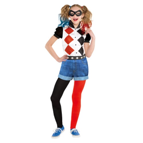 Kostüm Super Hero Girls Harley Quinn Classic Gr. 134