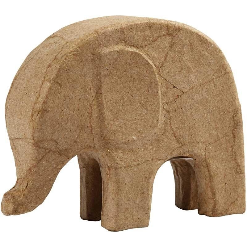 Pappmaché Elefant 14 x 17 cm