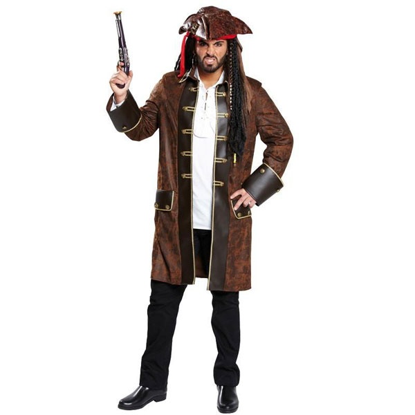 Kostüm Herrenkostüm Piratenmantel Gr. 56