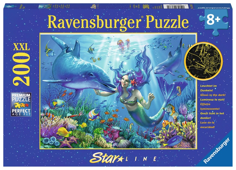 Ravensburger Puzzle Leuchtendes Unterwasserparadies 200 XXL
