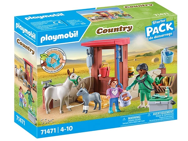 Playmobil Country 71471 Tierarzteinsatz bei den Eseln