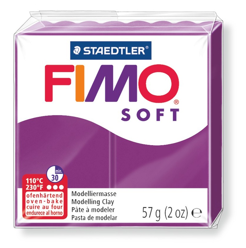 Staedtler Modelliermasse Fimo soft purpur 57 g