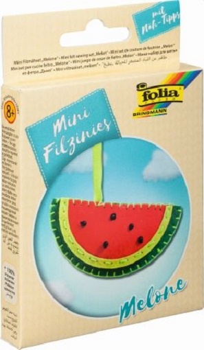 Folia Bastelset Mini-Filzinies Melone