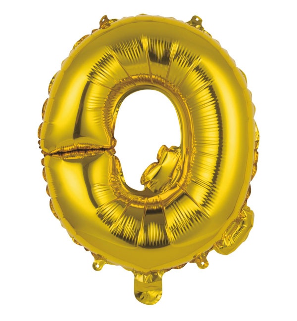 Folienballon Buchstabe Q gold