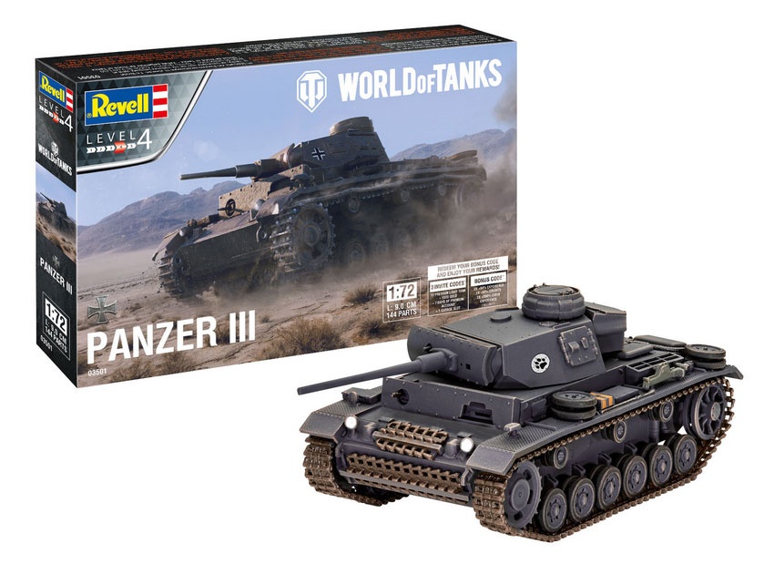 Revell 03501 World of Tanks Panzer III 1:72
