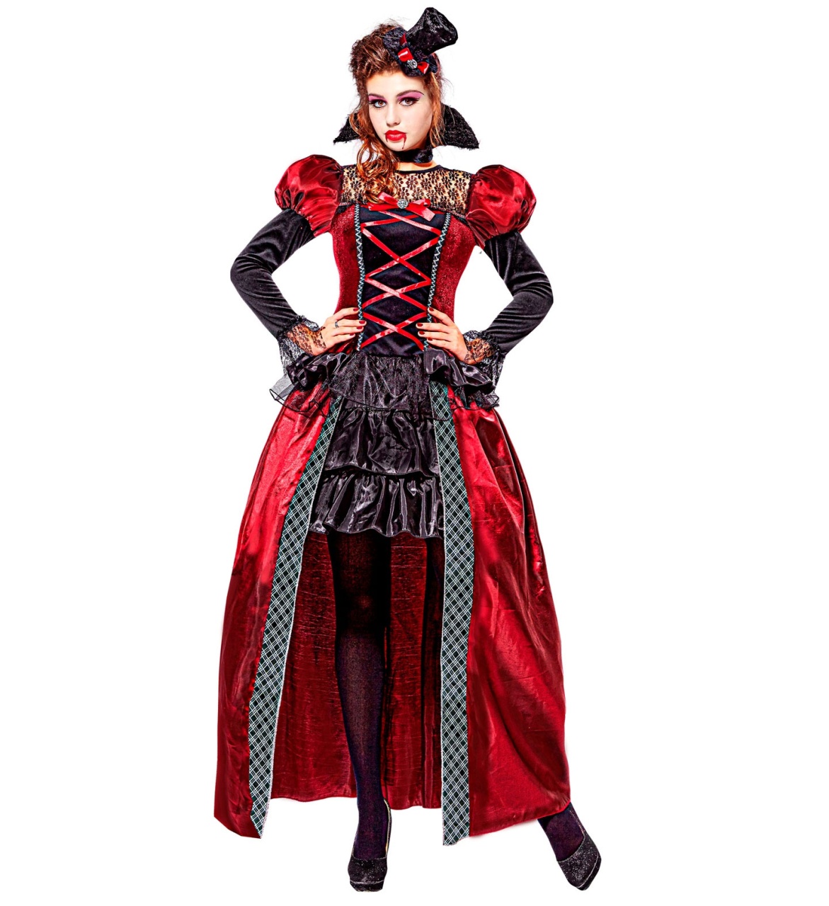 Kostüm Damenkostüm Viktorianische Vampir (in) Gr. XL