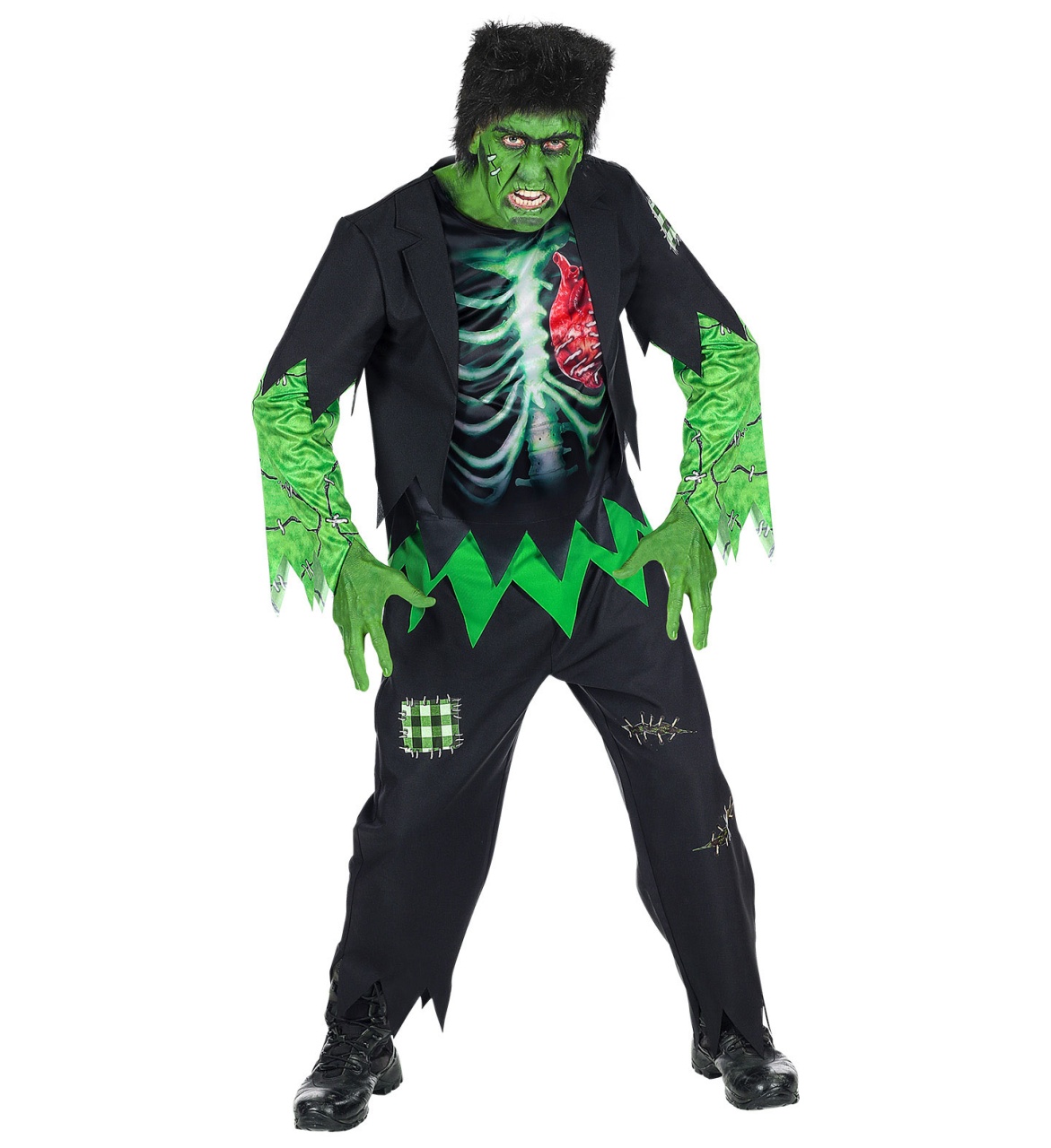 Kostüm Herrenkostüm Labormonster Halloween-Monster Gr. M