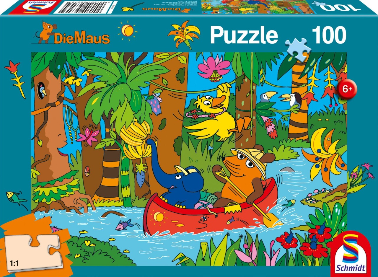 Schmidt Spiele Puzzle Die Maus Im Dschungel 100 Teile