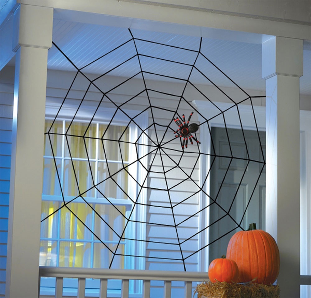 Halloween Deko Spinnennetz Seil 152 x 152 cm