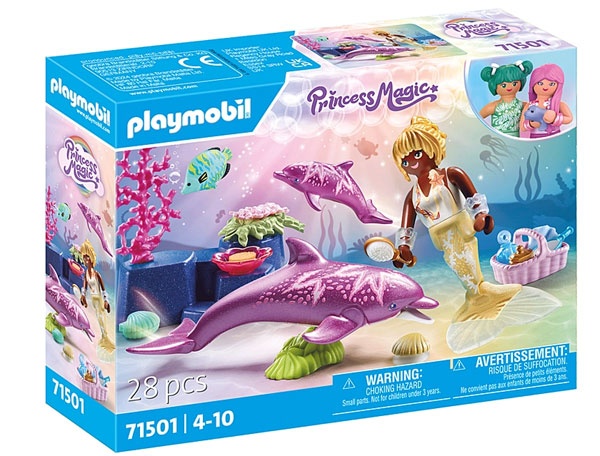 Playmobil 71501 Princess Magic Meerjungfrau mit Delfinen