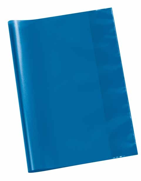 Heftumschlag A4 blau transparent