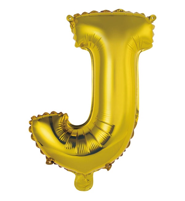 Folienballon Buchstabe J gold