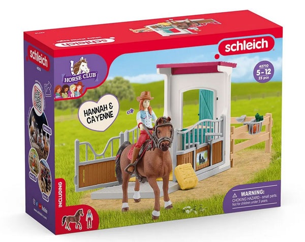 Schleich 42710  Horse Club Pferdebox mit Hannah & Cayenne