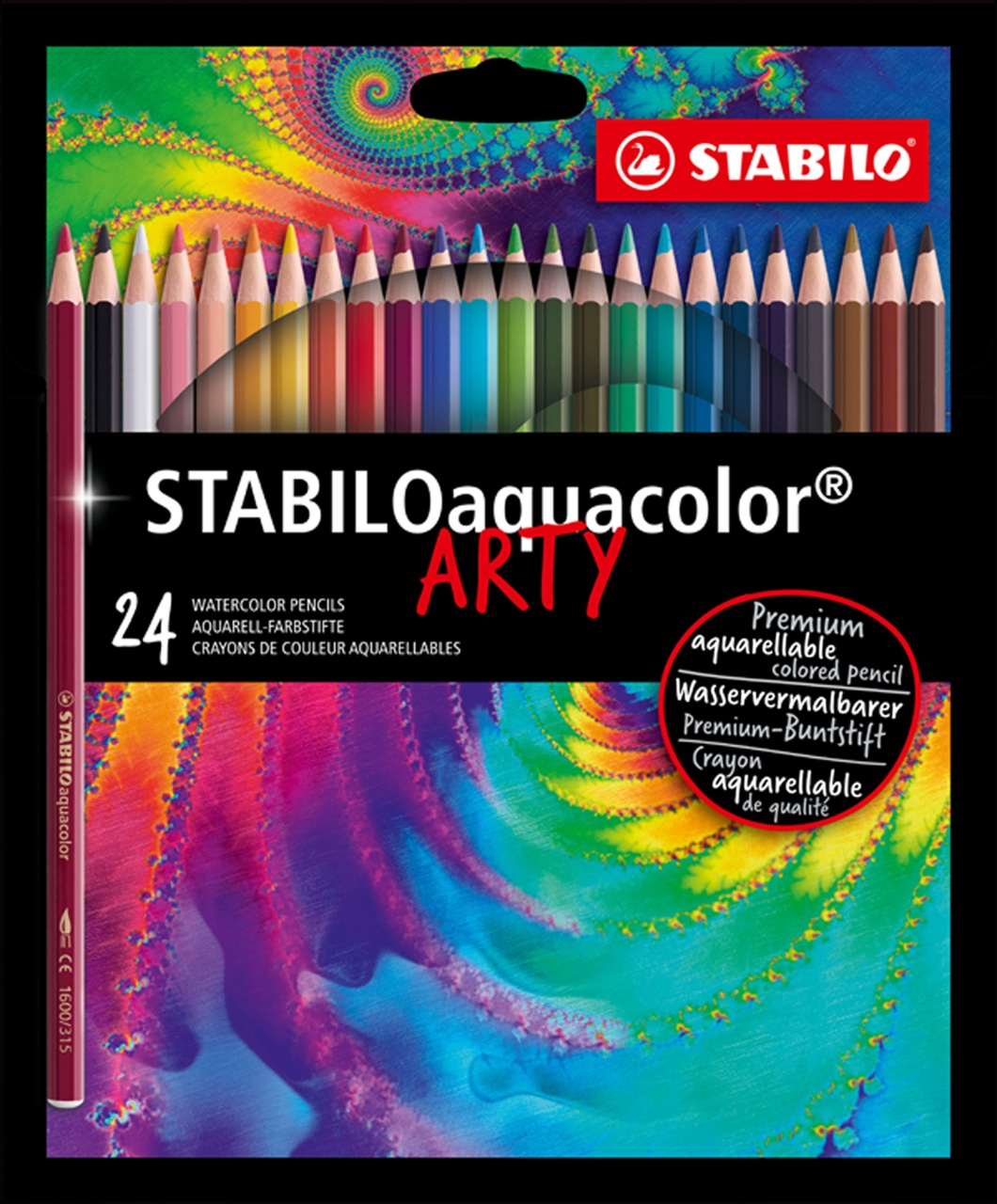 Stabilo aquacolor 24er Kartonetui ARTY