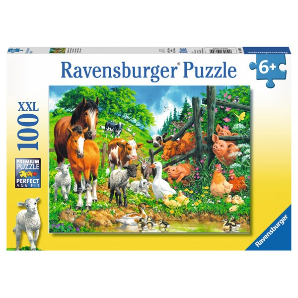 Ravensburger Puzzle Versammlung der Tiere 100 Teile
