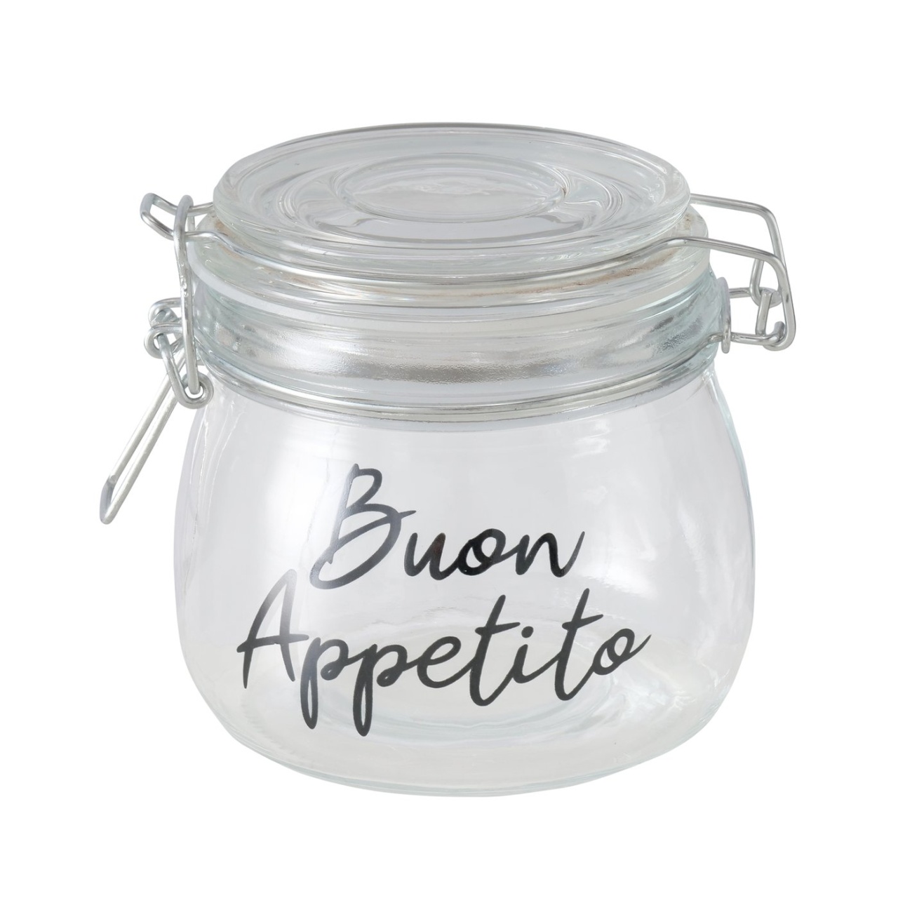 Vorratsglas mit Bügel Buon Appetito 500 ml H: 12 cm