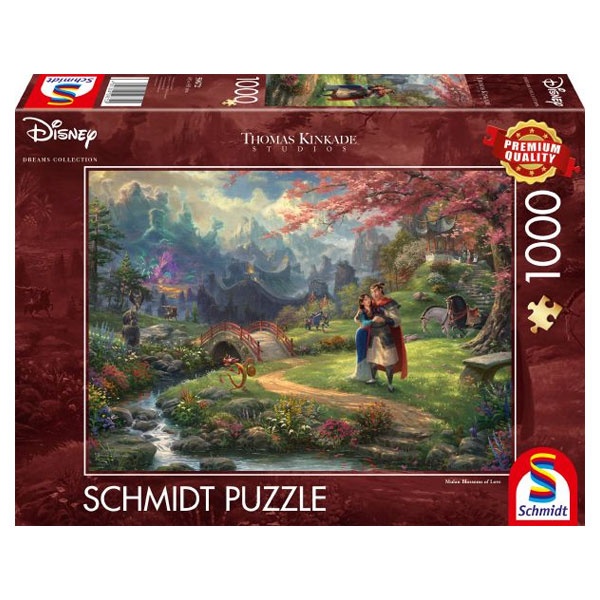 Schmidt Spiele Puzzle Kinkade Disney Mulan 1000 Teile