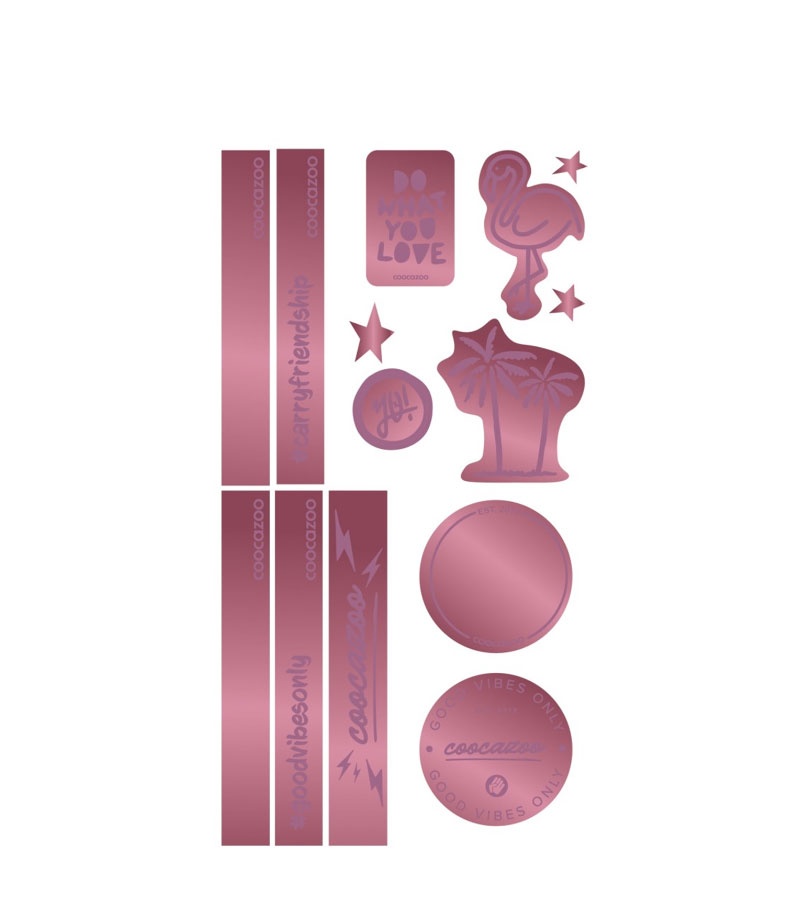 coocazoo Zubehör Reflektierendes Sticker-Set - Berry