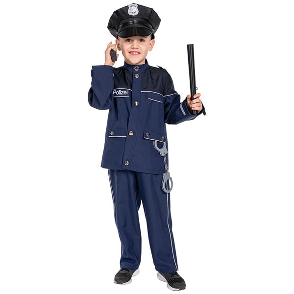 Kostüm Kinderkostüm Polizist blau Gr. 140