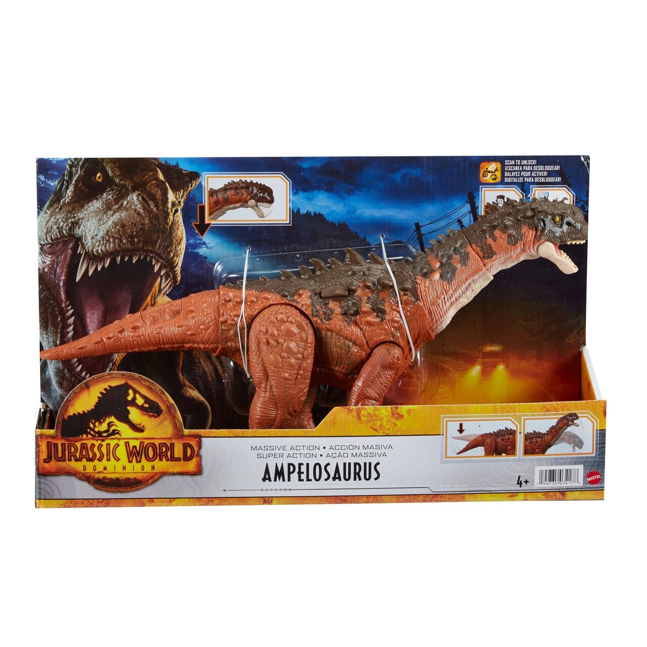 Jurassic World Massive Action Ampelosaurus von Mattel