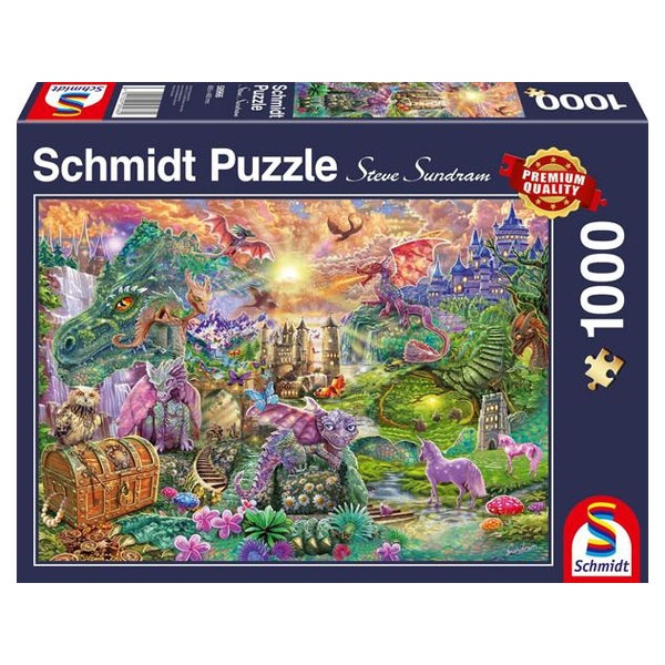 Schmidt Spiele Puzzle S. Sundram Verzaubertes Drachenland