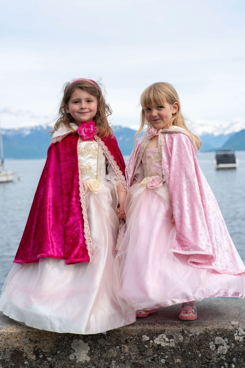 Kostüm Deluxe Prinzessin Cape Rose pink 5-6 Jahre