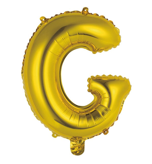 Folienballon Buchstabe G gold