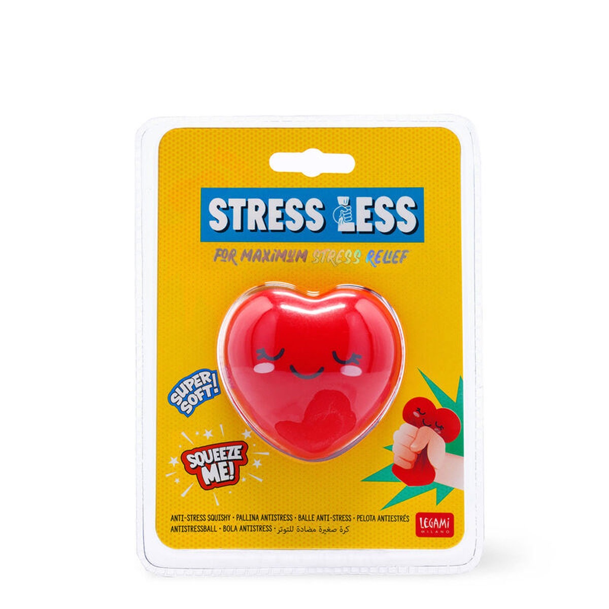 Anti-Stress-Ball - Stress Less Herz von Legami
