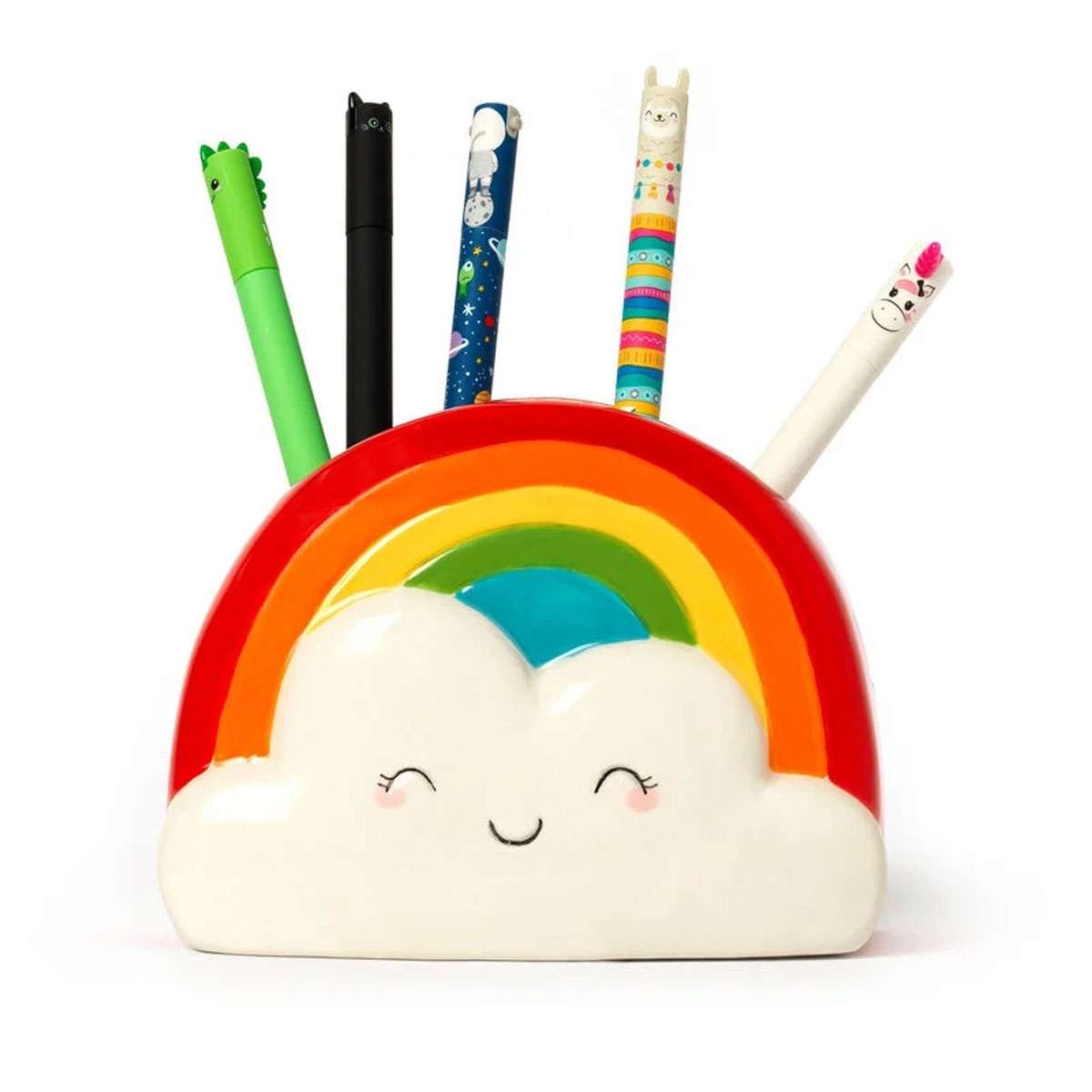 Keramik-Stiftehalter - Desk Friends Regenbogen von Legami