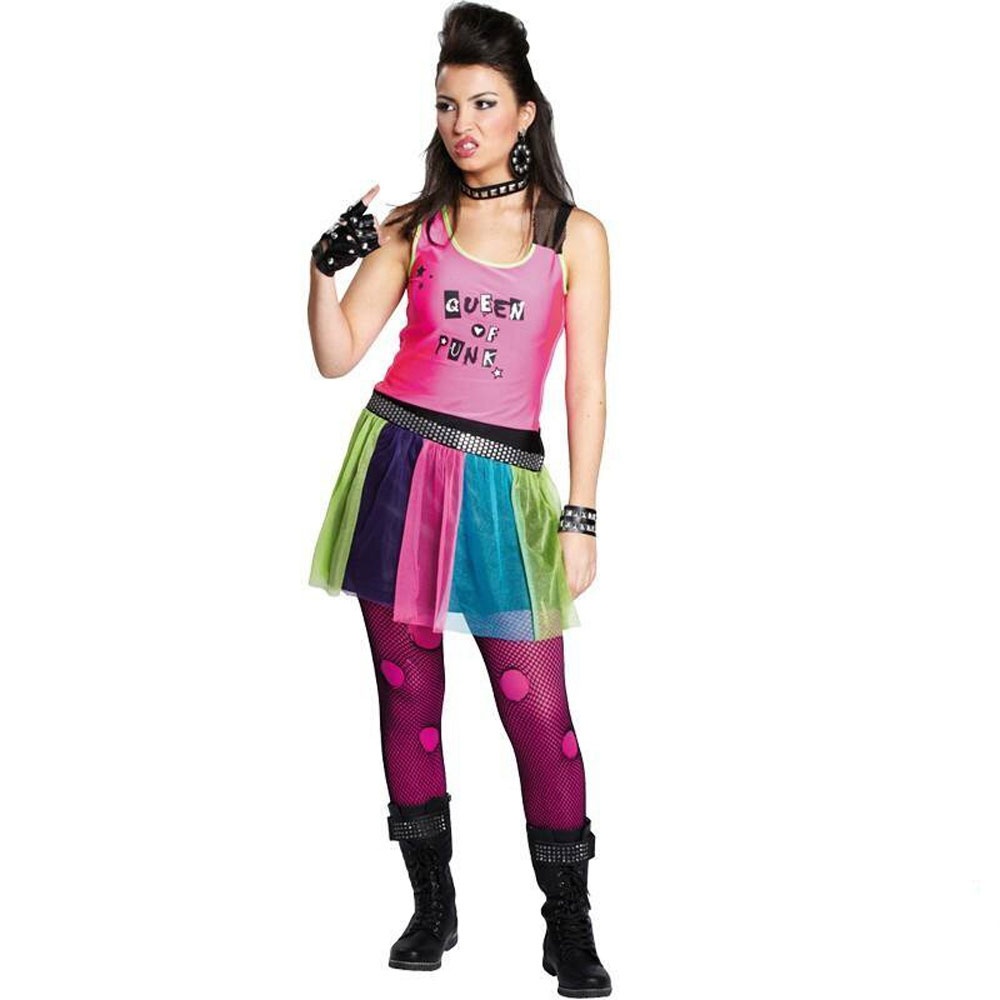 Kostüm Damenkostüm Punkgirl Gr. 36