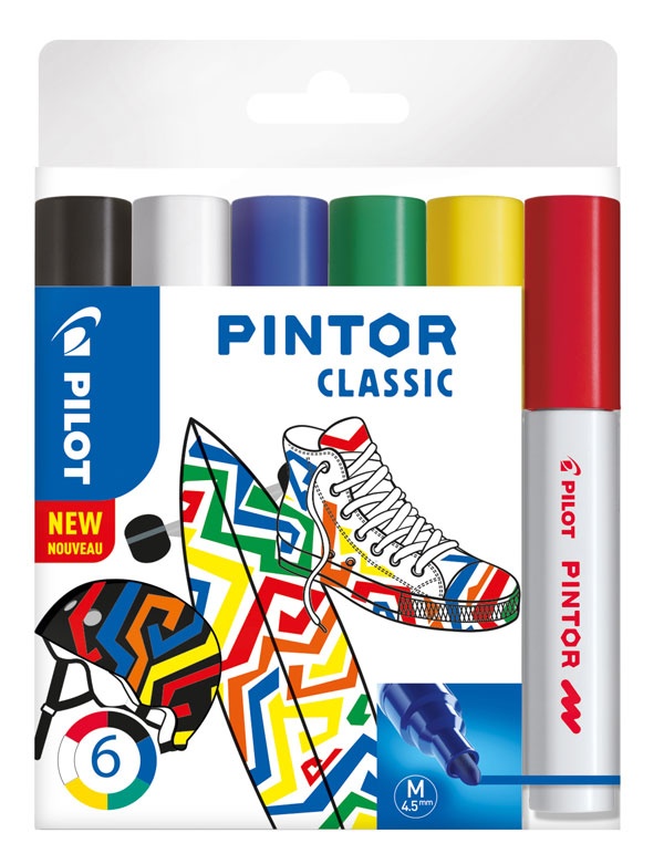 Pilot Pintor marker medium 6er Set Classic