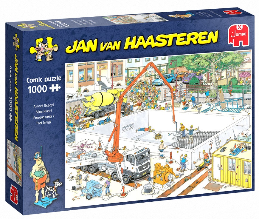 Jumbo Puzzle Jan van Haasteren Comic Fast fertig? 1000 Teile