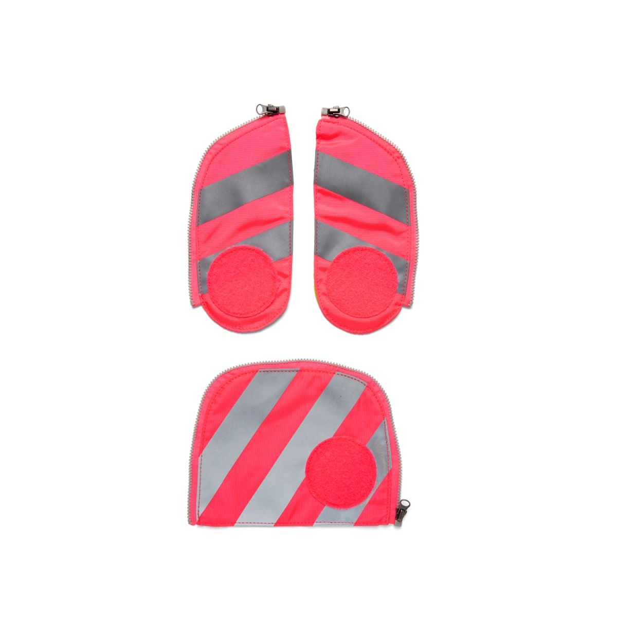 Ergobag Zubehör Zip-Set mit Reflektorstreifen pink