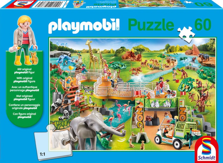 Schmidt Spiele Puzzle Playmobil Zoo 60 Teile