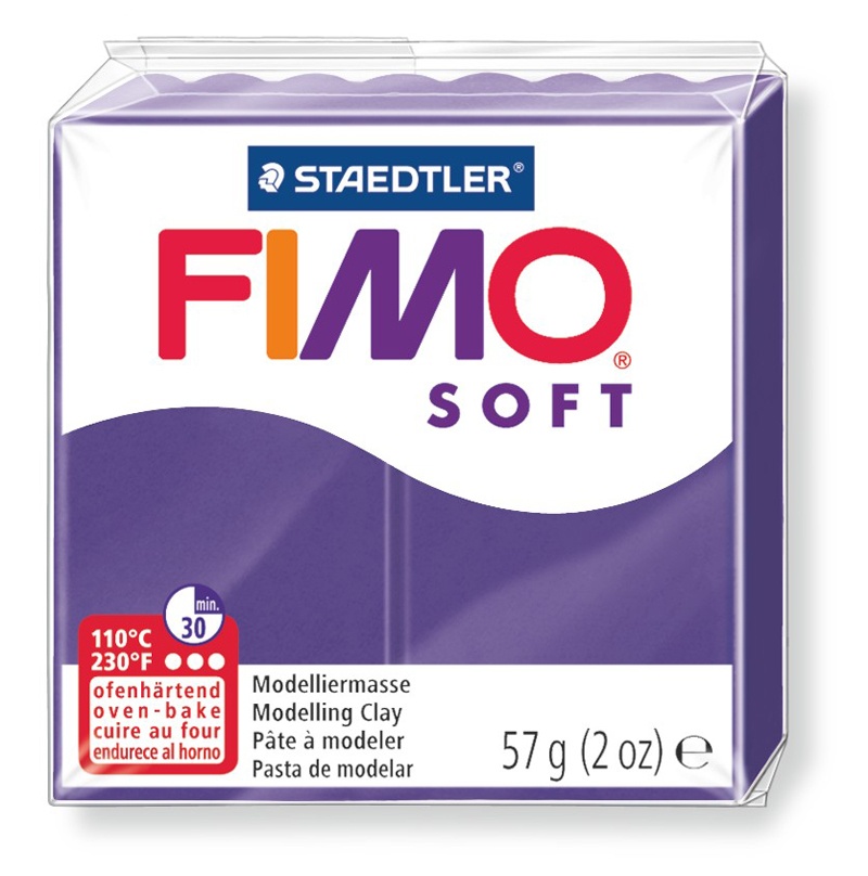 Staedtler Modelliermasse Fimo soft pflaume 57 g