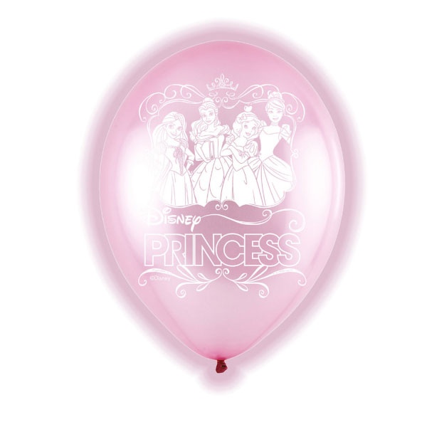 Latexballons LED Disney Princess 5 Stck.