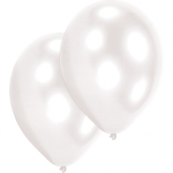 Latexballons 10 Stück weiss