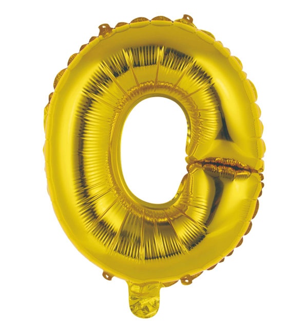 Folienballon Buchstabe O gold