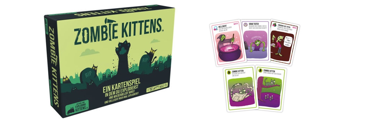 Zombie Kittens Kartenspiel von Exploding Kittens