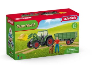 Schleich 42608  Farm World Traktor mit Anhänger